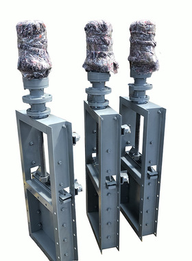 辽阳卸料棒条阀 双开双气缸棒条卸料阀 1000X2000的双层棒条阀