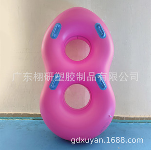 现货充气单双人皮筏子水上乐园筏具PVC充气划水滑水圈游泳圈滑具
