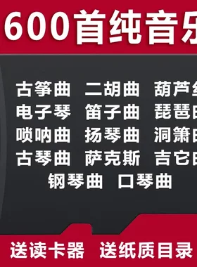 纯音乐内存卡TF卡电子琴古筝