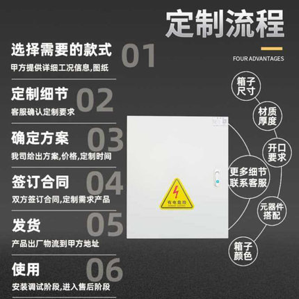 非标定制工地三相四线电气控制柜低压成套配电箱开关控制柜动力柜