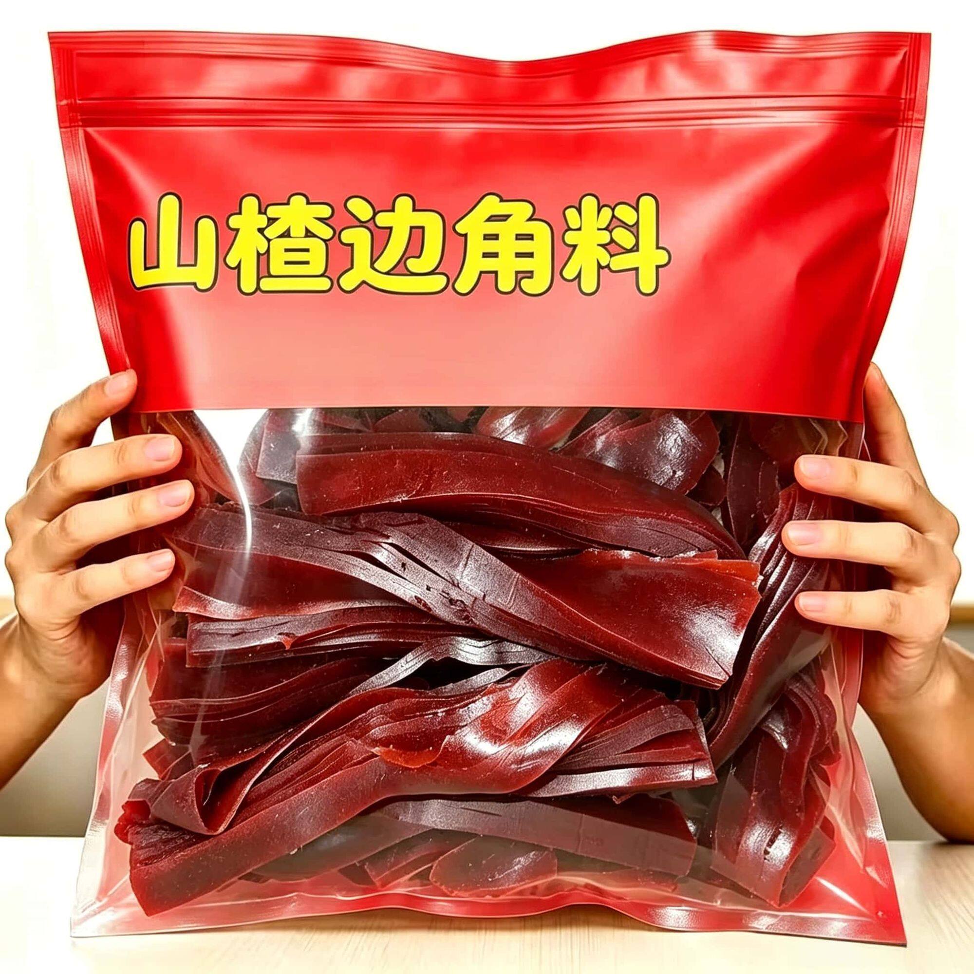 山楂卷果丹皮边角料山楂条批发蜜饯果脯童年零食边角料酸甜可口