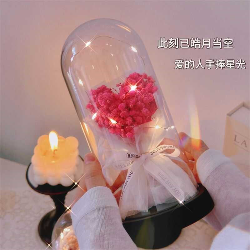 速发七夕情人节送给朋友的礼物永生花束生闺蜜过生日纪念感动哭了