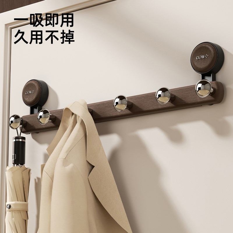 吸盘门后挂钩玄关浴室厨房免打孔强力承重入户门挂.衣架置物架