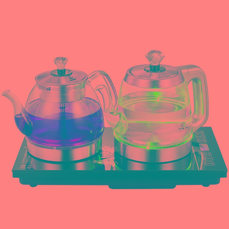 嵌入式玻璃电茶炉全自动把手上水电热水壶蒸汽煮茶V器泡茶一体茶
