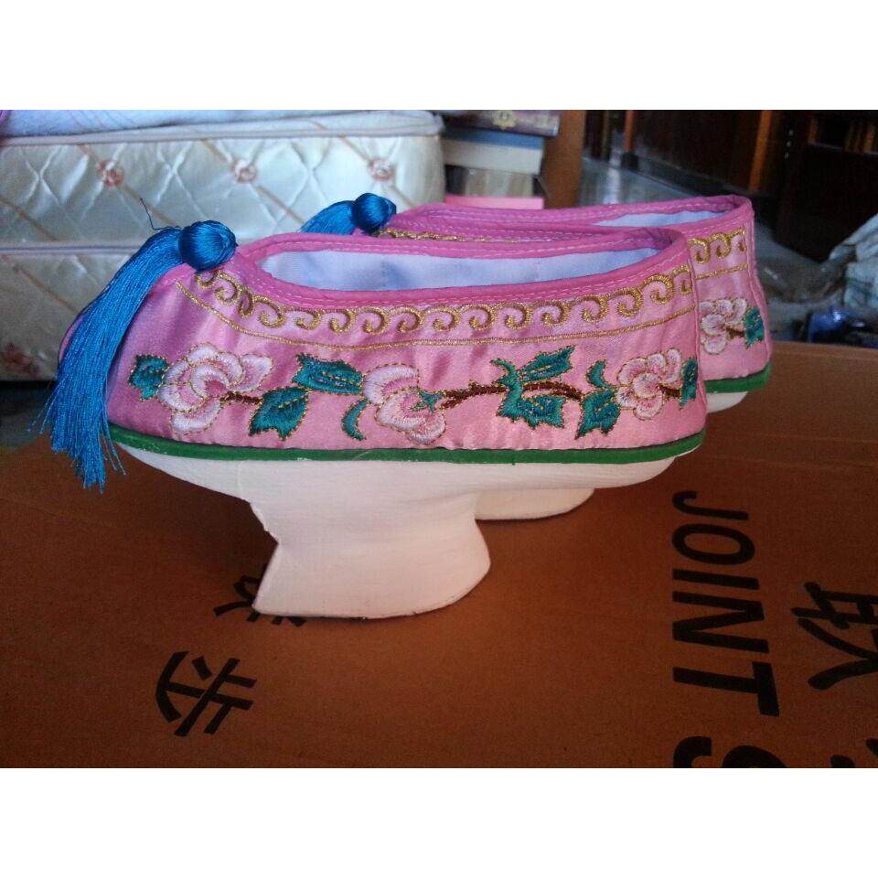 甄嬛传清朝格格鞋 小薇舞蹈 旗鞋 宫晴川花盆底鞋跳舞 演出