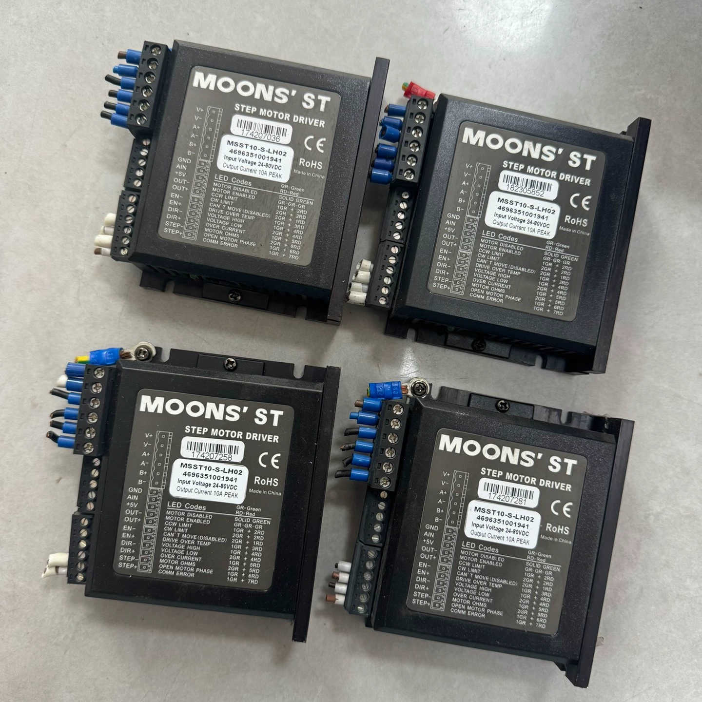鸣志MOONS' MSST10-S-LH02驱动器，输入电压
