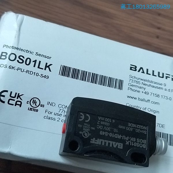 巴鲁夫传感器 BOS01LK    BOS  6K-PU-R