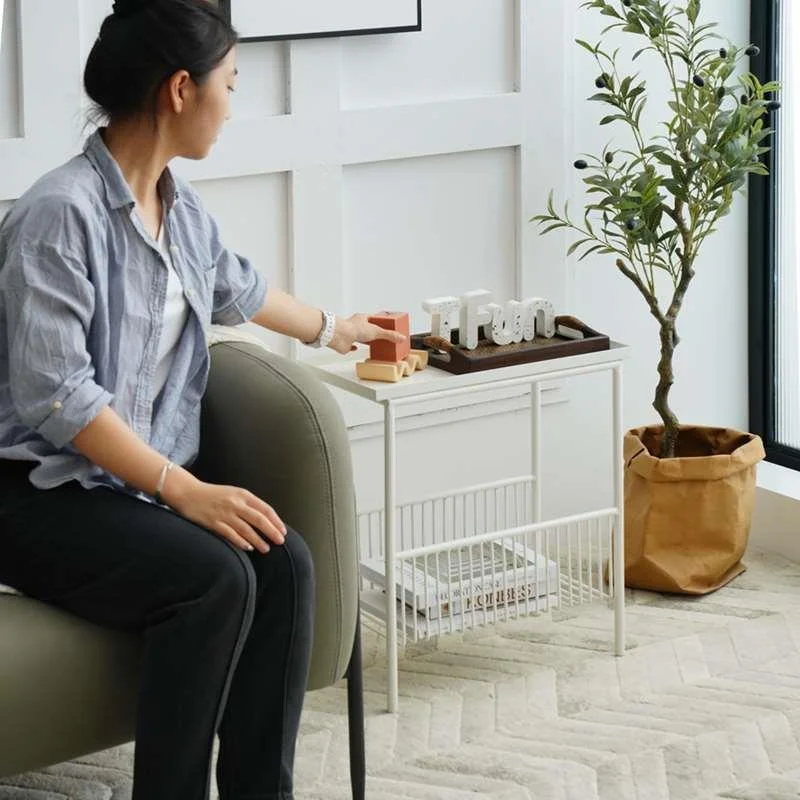 铁梵 北欧风沙发边柜迷你小茶几铁i艺角几ns床头边几小桌子置新品