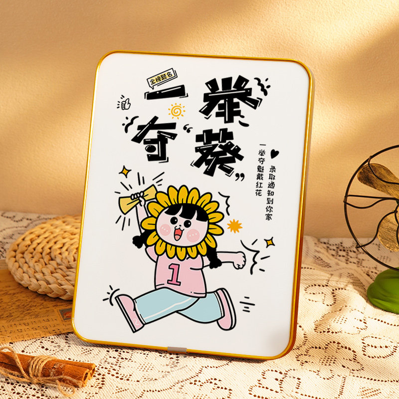 速发一举摆葵夺学客厅学生宿舍装饰画书房玄关壁画摆台件霸