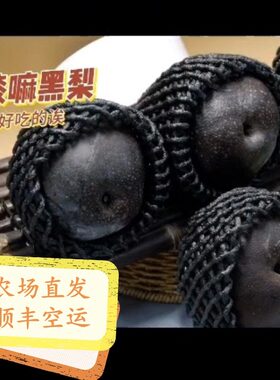 【顺丰包邮】新鲜现摘乌黑梨大果5斤脆甜黑皮梨子非冻梨当季水果