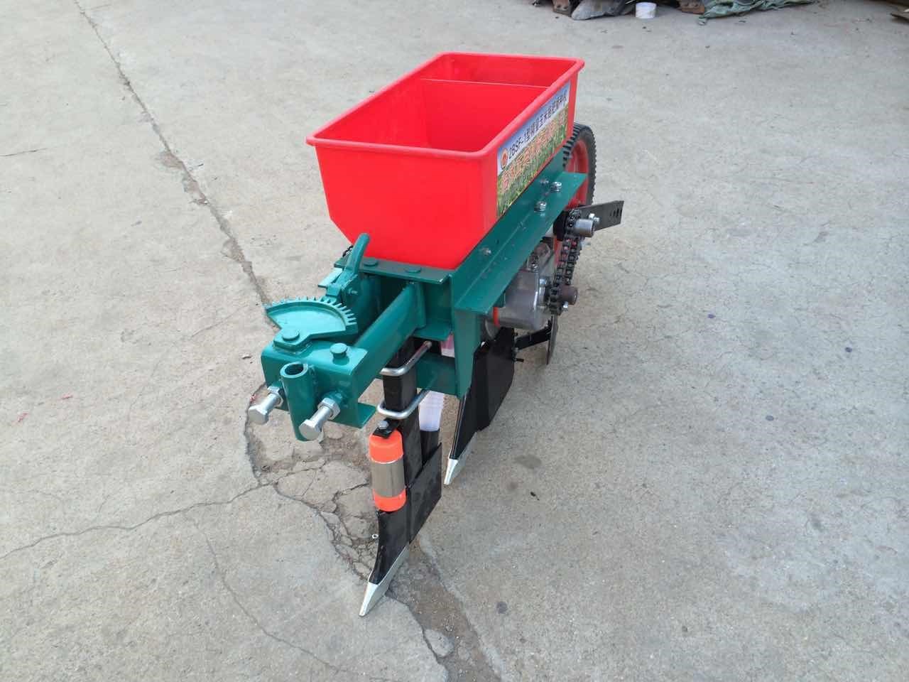 k新品玉米双行肥耕小体机 农用小型精播机手扶施免X播种机型大豆