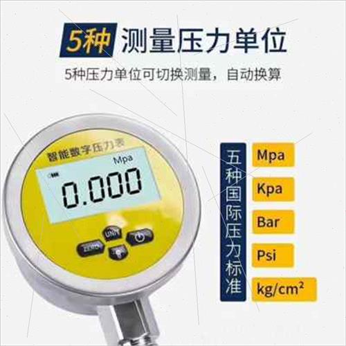 厂销数字不锈钢数显压力表 力高精度精密040 25 压电子表16mpa