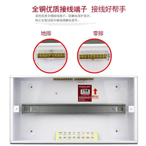 好货明装家用室内照明强电箱配电4位12回18路20位断路器箱金属布