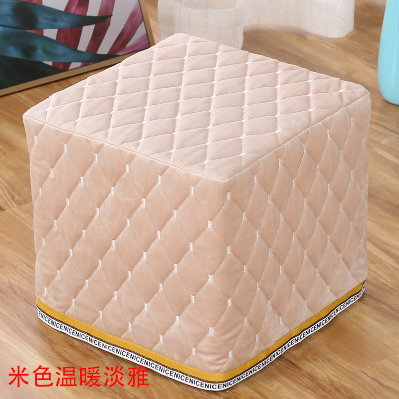 好货沙发方塌套客厅纯色皮墩外皮凳子套正方形椅笠长凳坐垫套罩毛