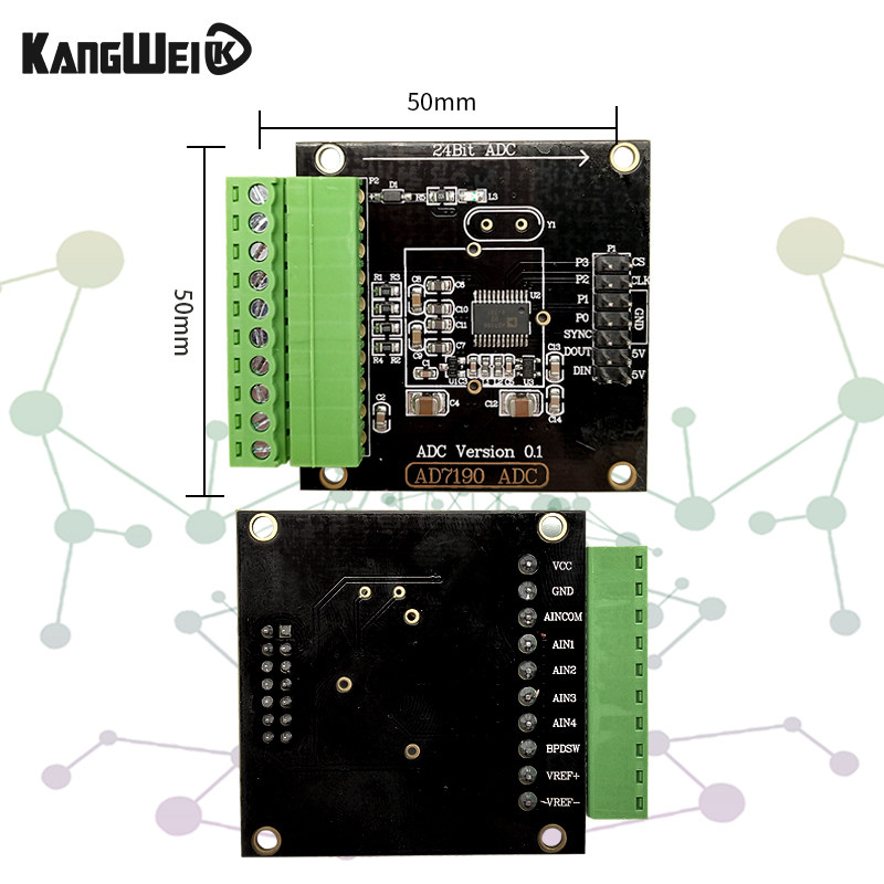 AD7190数字称重模块 24位数模转换器 压力传感器 高精度ADC模块