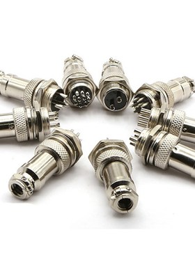1Pc GX16-2/3/4/5/6/7/8/9/10 Pins Waterproof Metal Aviation M