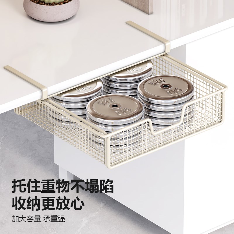 好货宿舍抽拉隔板置物架抽屉式下挂篮分层神器书桌收纳杂物内衣筐