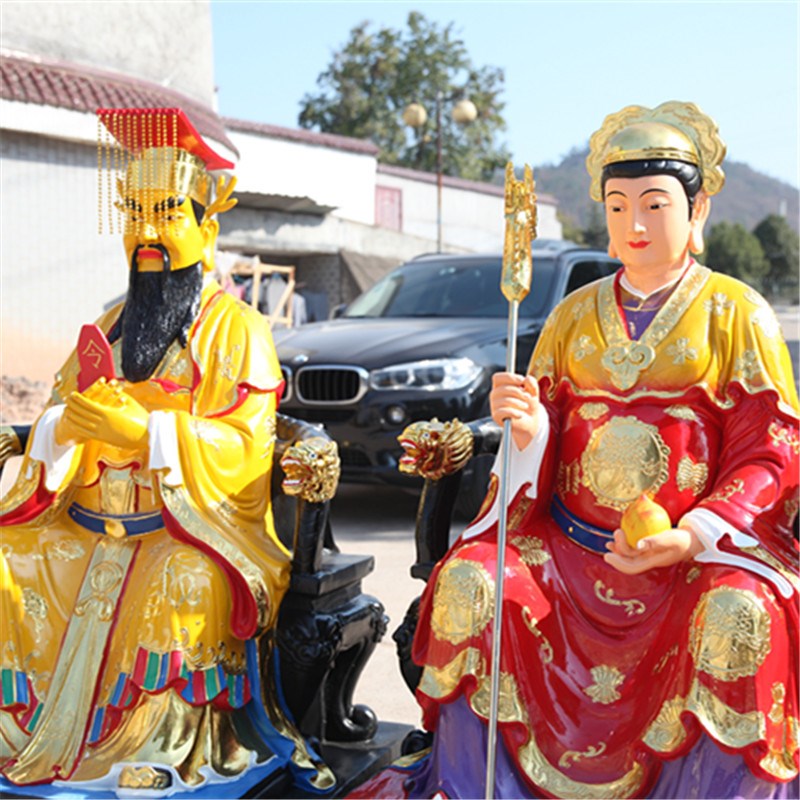 好货供奉寺庙1米6龙王爷神像 四海东海龙王 风调雨顺树脂龙王龙母