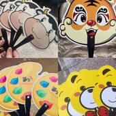 极速定制广告小扇子logo印字礼品pp塑料1000招生宣传扇定做卡通扇