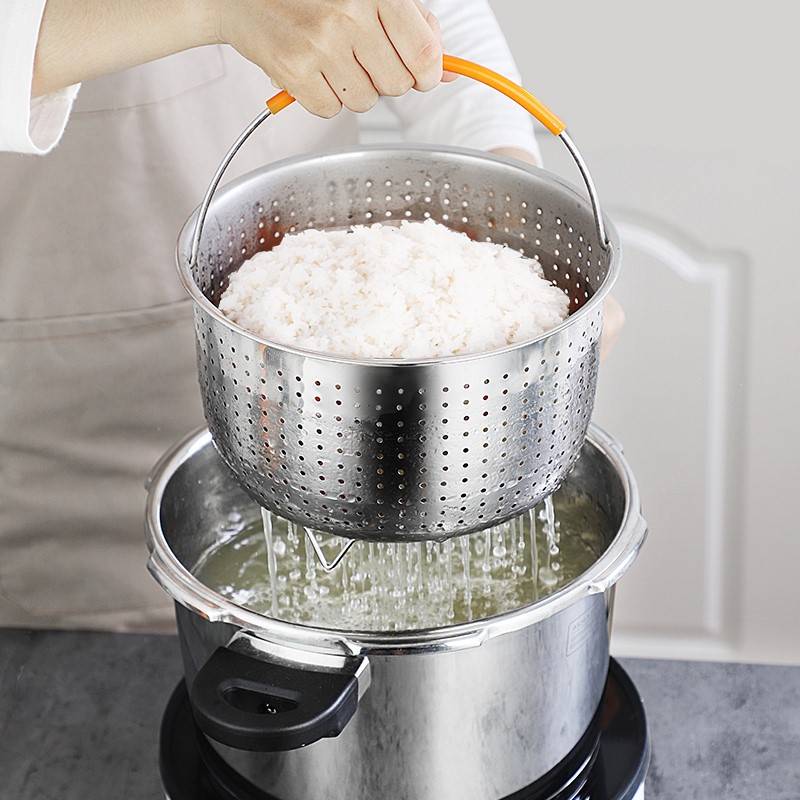 好货蒸饭神器蒸米饭沥水篮烝蒸笼格沥米饭蒸饭器漏筛米汤分离电压