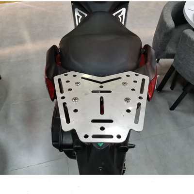 极速不锈钢通用尾箱底板配件滑板车尾翼货架改装件行李箱安装固定