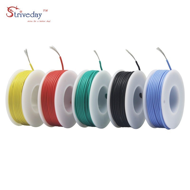 30/28/26/24/22/20/18aWg Flexible SiliCone Wire Cable 5 Color