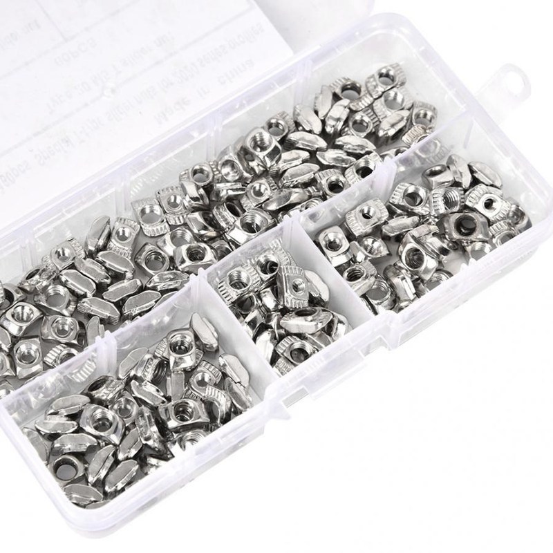 160pcs T Slot Sliding Nut Fastener Hardware M3 M5 for 2020 A