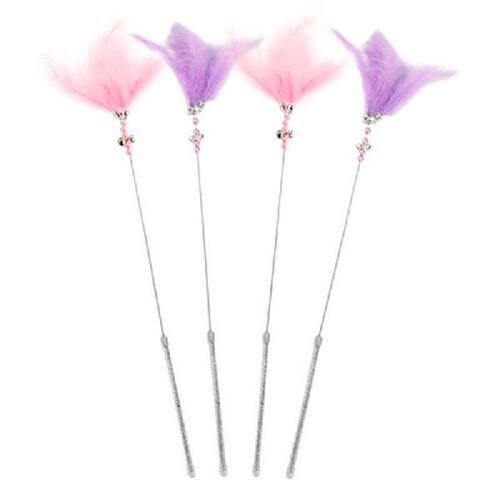 好货Colorful Feather Funny cat stick Pet Cat Supplies Cat St