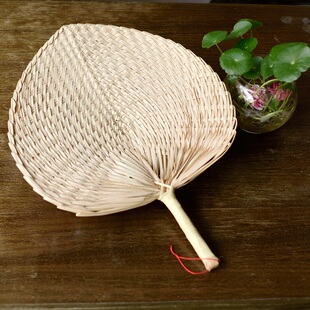 纯手工编织新会葵扇老式夏季蒲扇子手摇儿童蒲草编织 拍2把减5元