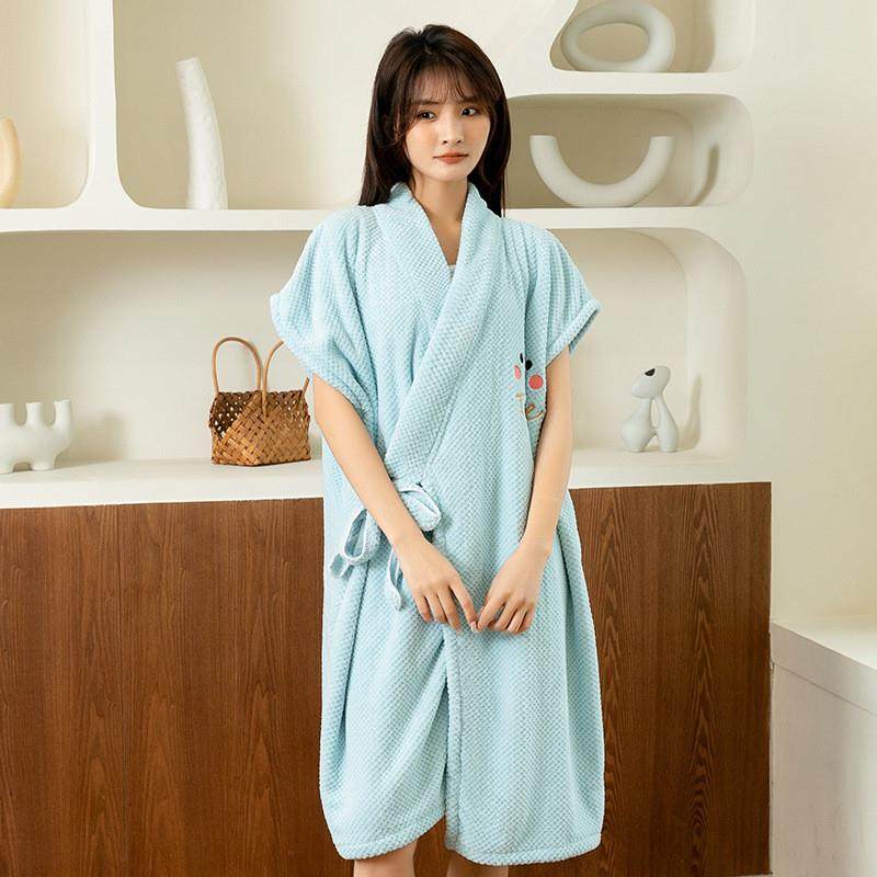 I浴袍浴巾女家用2023新款比全棉纯棉吸水可穿式大人洗澡裹巾式浴,居家布艺,浴裙/浴袍/浴衣,淘宝优惠券,粉丝福利购,淘宝优惠卷
