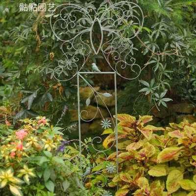欧式做旧铁艺蝴蝶爬藤架子花支架户外庭院植物月季铁线莲攀爬花o