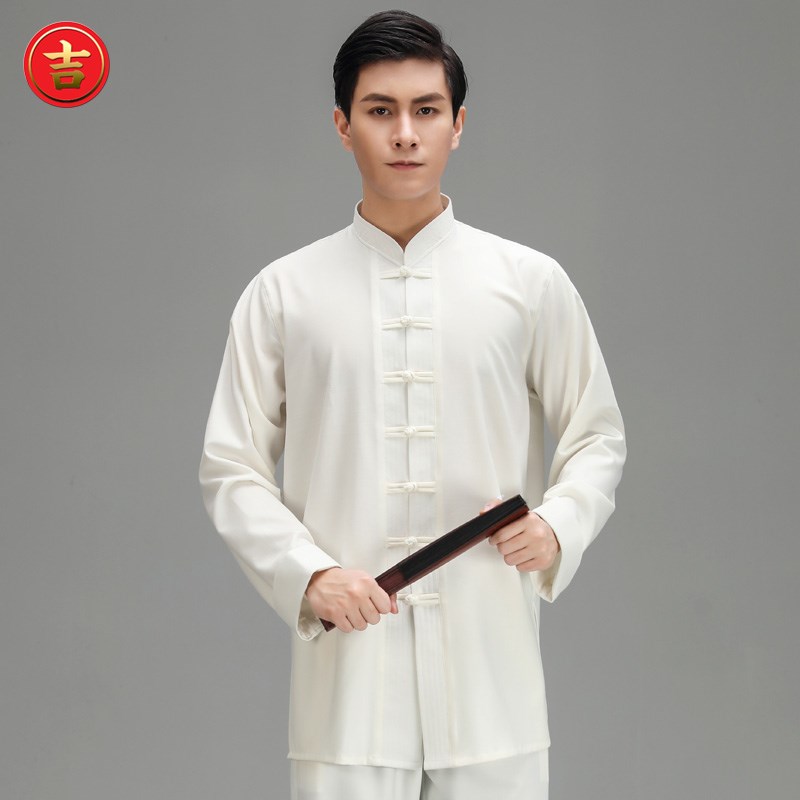 好货新款太极服男女套装春秋长袖长裤中国风比赛表演练功服可定制