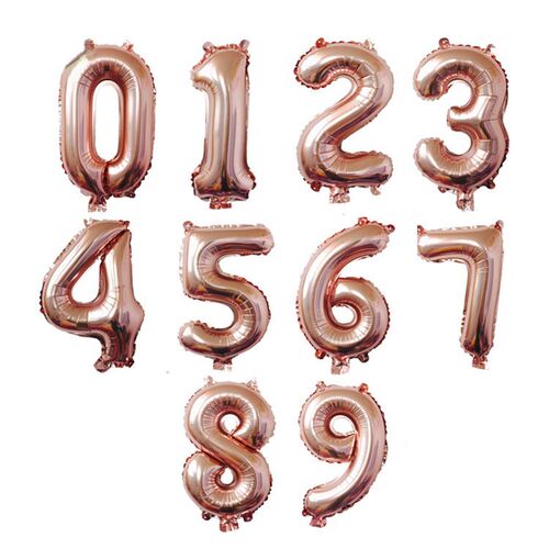 好货Big Size Gold Sliver Rose Gold Number Balloon Birthday W