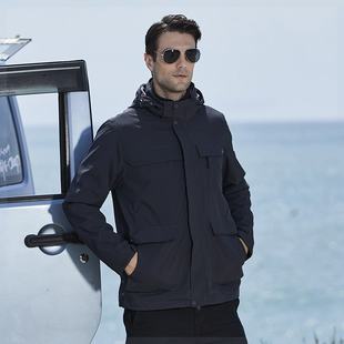 堡迪文服饰旗舰店 男士三合一冲锋衣可拆卸抓绒内胆防风防水工装