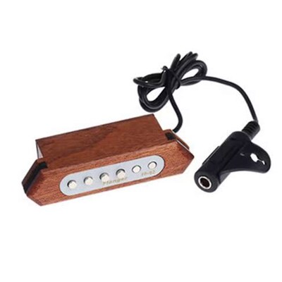 好货Flanger FP-2 Wood Acoustic Guitar Pickup Sound Hole Pick