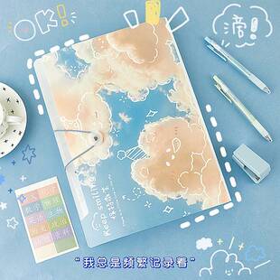 小学生A4文件夹卡通可爱风琴包多层试卷收纳袋档案夹女孩学生儿童