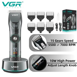 VGR Hair Clipper Professional Hair Trimmer Adjustable Haircu