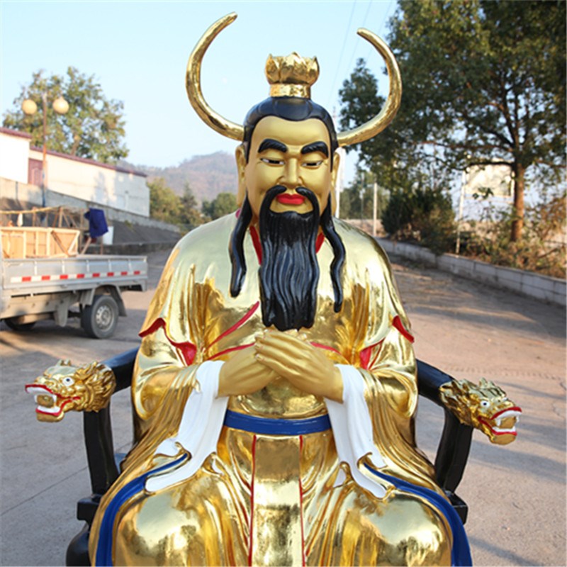 好货厂家直销树脂佛像1米6高牛王神像供奉寺庙牛魔王牛王佛像
