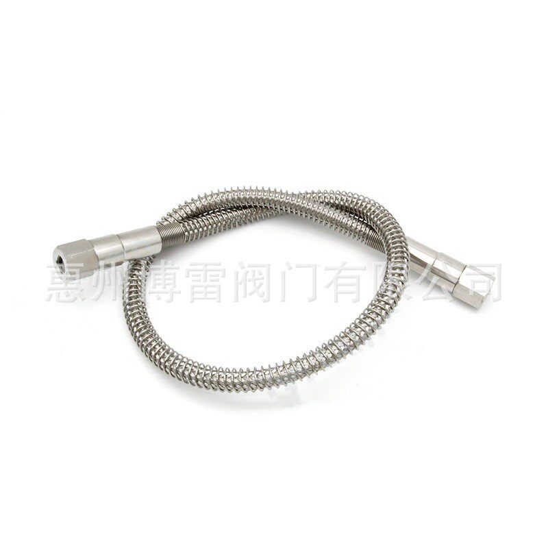 新品不锈钢316L高压金属软管波纹管防爆气路管钢瓶特气管.道耐压2