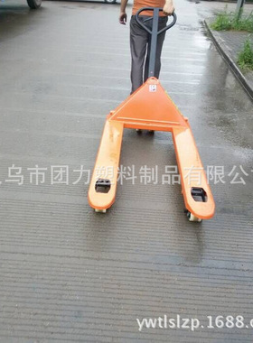 新品手动液压车3吨685型手动堆高机手动J搬运车手推堆高机地牛装