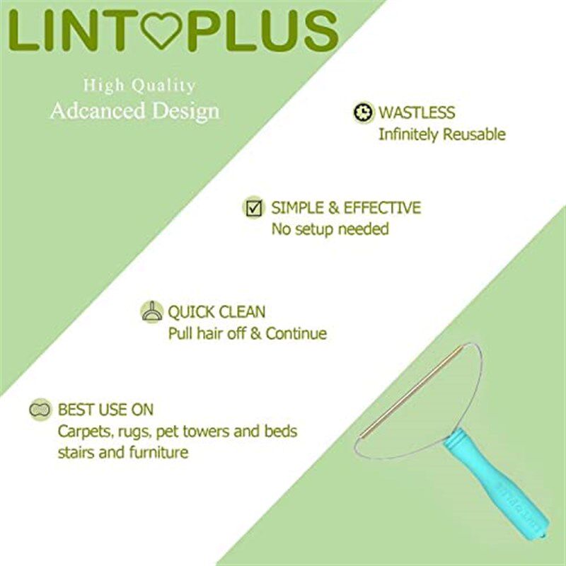 新品2Pack(Blue Green) LintPlus Pet Hair RemovQer Carpet & Up