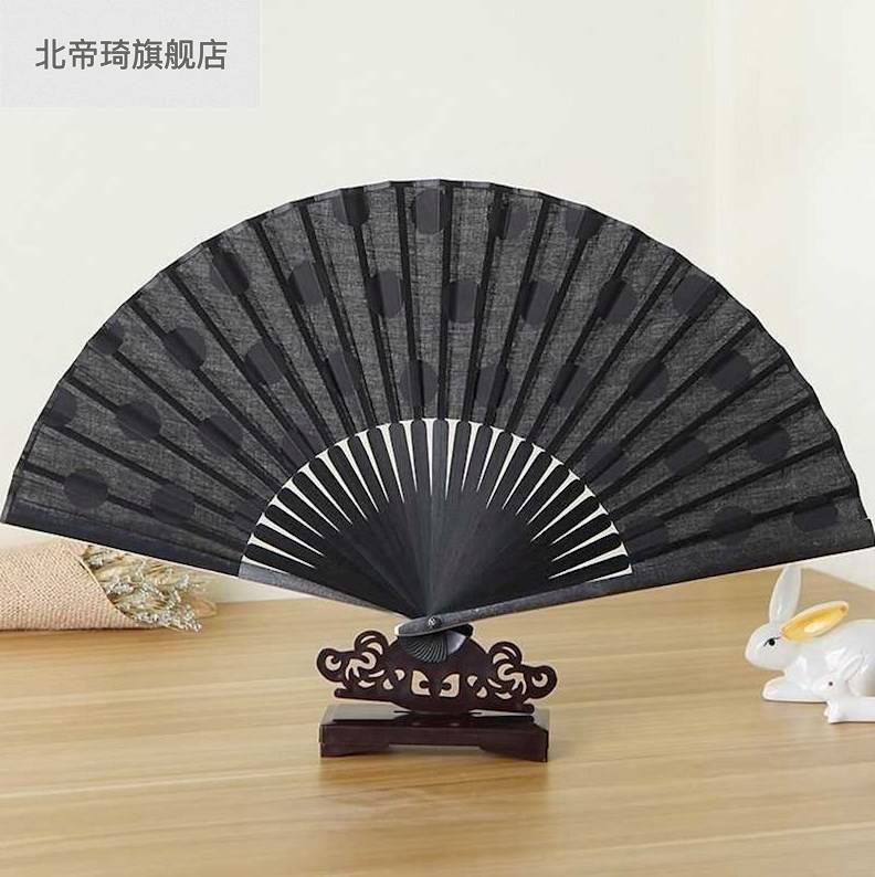 极速茉恩纯色炫酷不锈钢金属铁扇子功夫折扇礼品工W艺折扇舞扇男