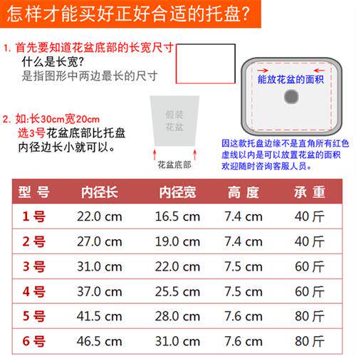 极速可移动e长方形花盆托盘带轮万向轮塑料底座滚轮底盘盆景托接