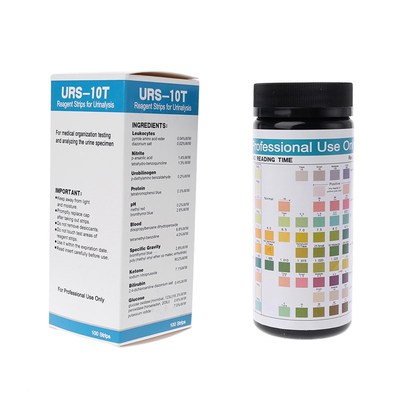 新品100 Strips URS-10T Urinalysis Reagent Strips 10 PYaramet