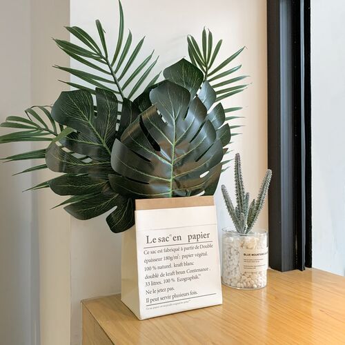 新品5pcs Artificial Monsterwa Artificial Plants Turtle Leave