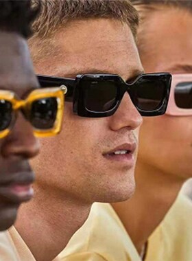 极速2022新款方框太阳眼镜果冻色糖果色网红ins太阳X眼镜潮跨境欧