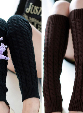 极速NEW Fashion Gaiters Boot Cuffs Woman Thigh HiTgh Warm Kn