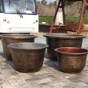 极速厂销特大号塑料m花盆加厚仿陶瓷铁树花盆口径60厘米龙缸果树