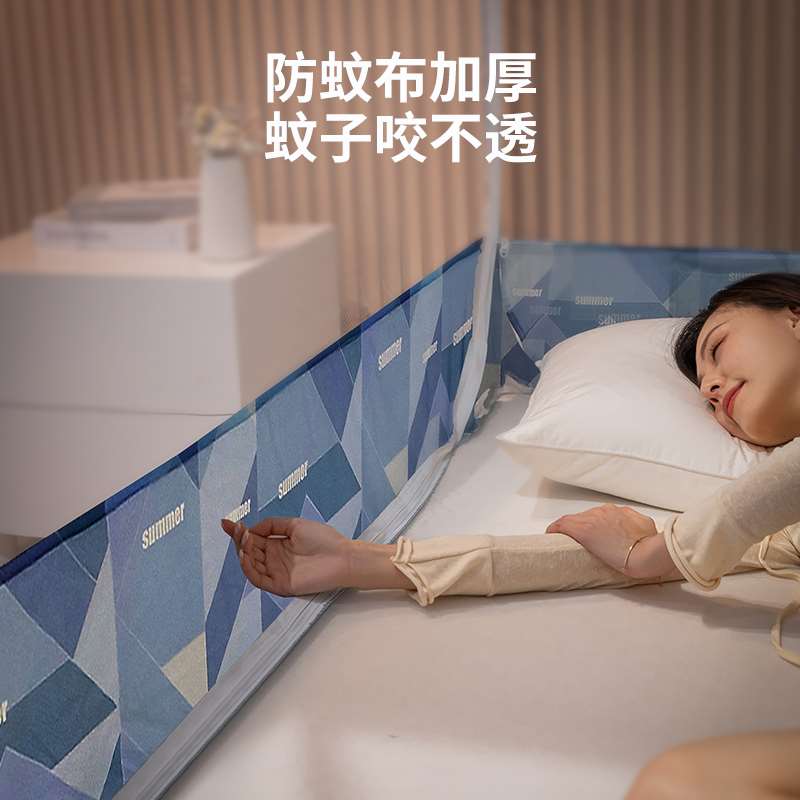 极速2022蒙古包蚊帐家用u2021新款免安装防摔儿童帐篷折叠卧室新