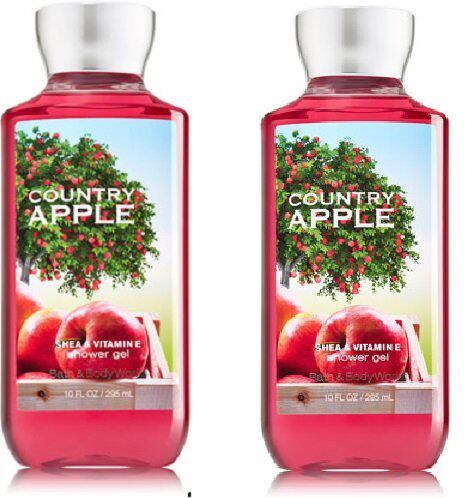 极速Bath and Body Works (2) CountryF Apple Shower Gels-10 oz